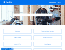 Tablet Screenshot of help.plangrid.com